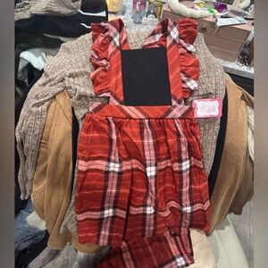 NWT Ric Rac & Ruffles Red Plaid Dress